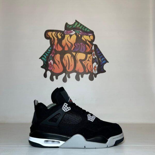 Jordan 4 "Black Canvas"